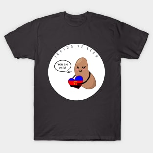 Traditional Poly Flag: Inclusive Bean T-Shirt